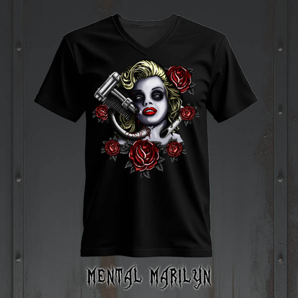 Woman's T-Shirt V-Necks - Black